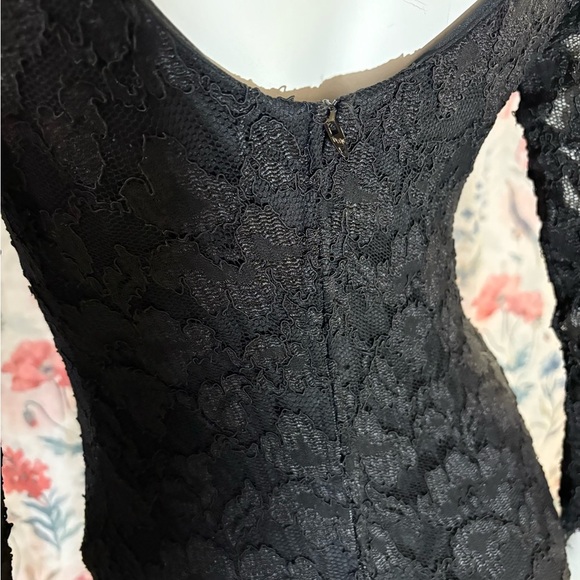 Vintage Molly Malloy Size S Black Sweetheart Cocktail Dress - Picture 9 of 12